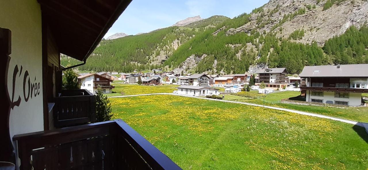 Free Cable Car & Bus In The Summer Haus L'Oree Saas-Grund Kültér fotó